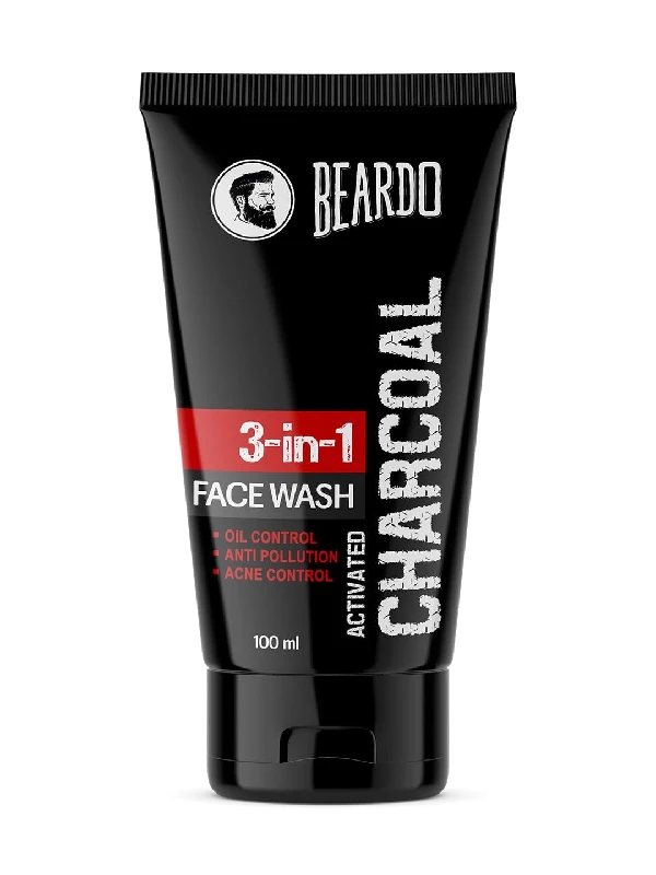 Beardo Activated Charcoal Face Wash for men, 100 ml-1.webp